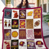 central michigan chippewas quilt blanket for fans home decor gift 2a