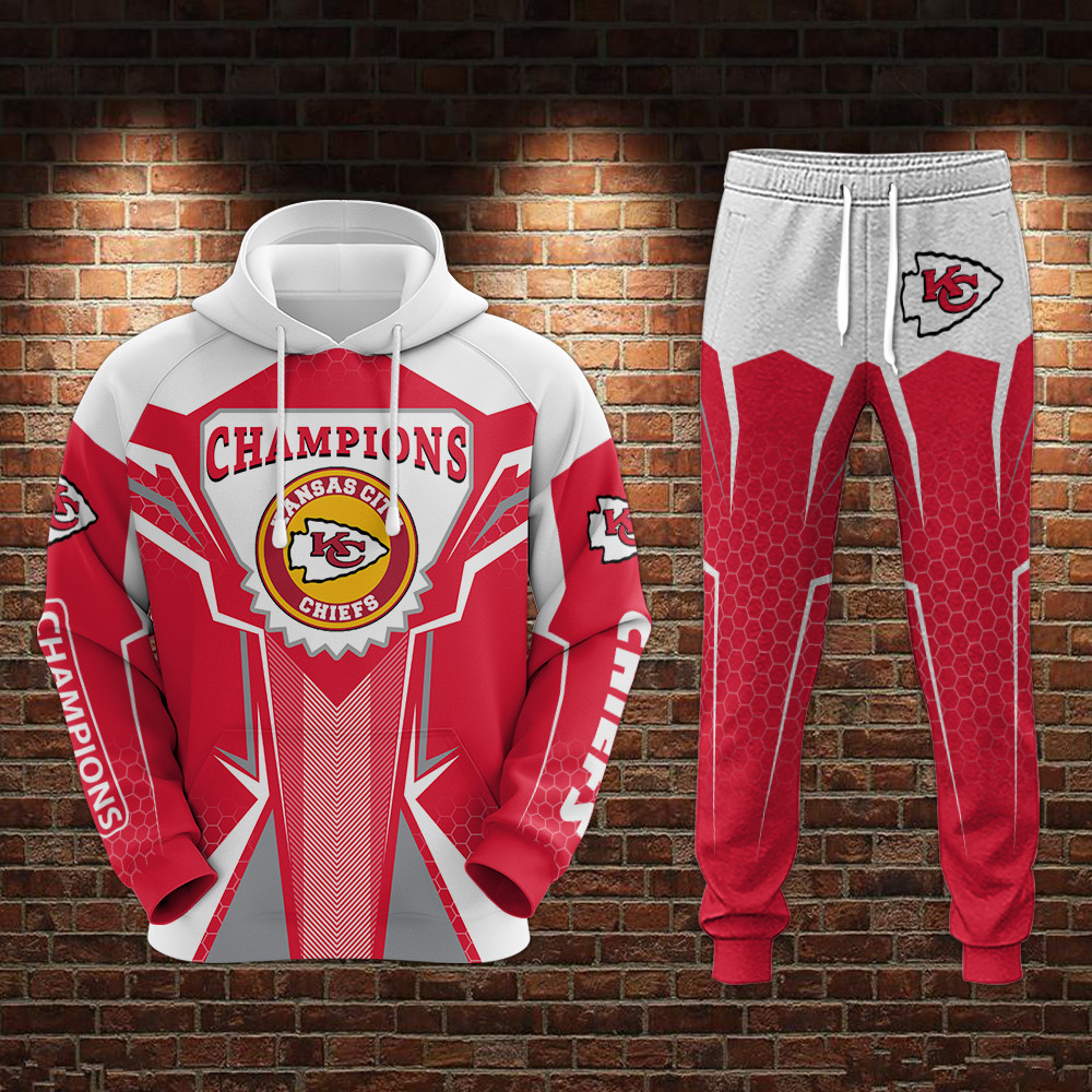 champion kansas city chiefs limited hoodie jogger s037 t7vry