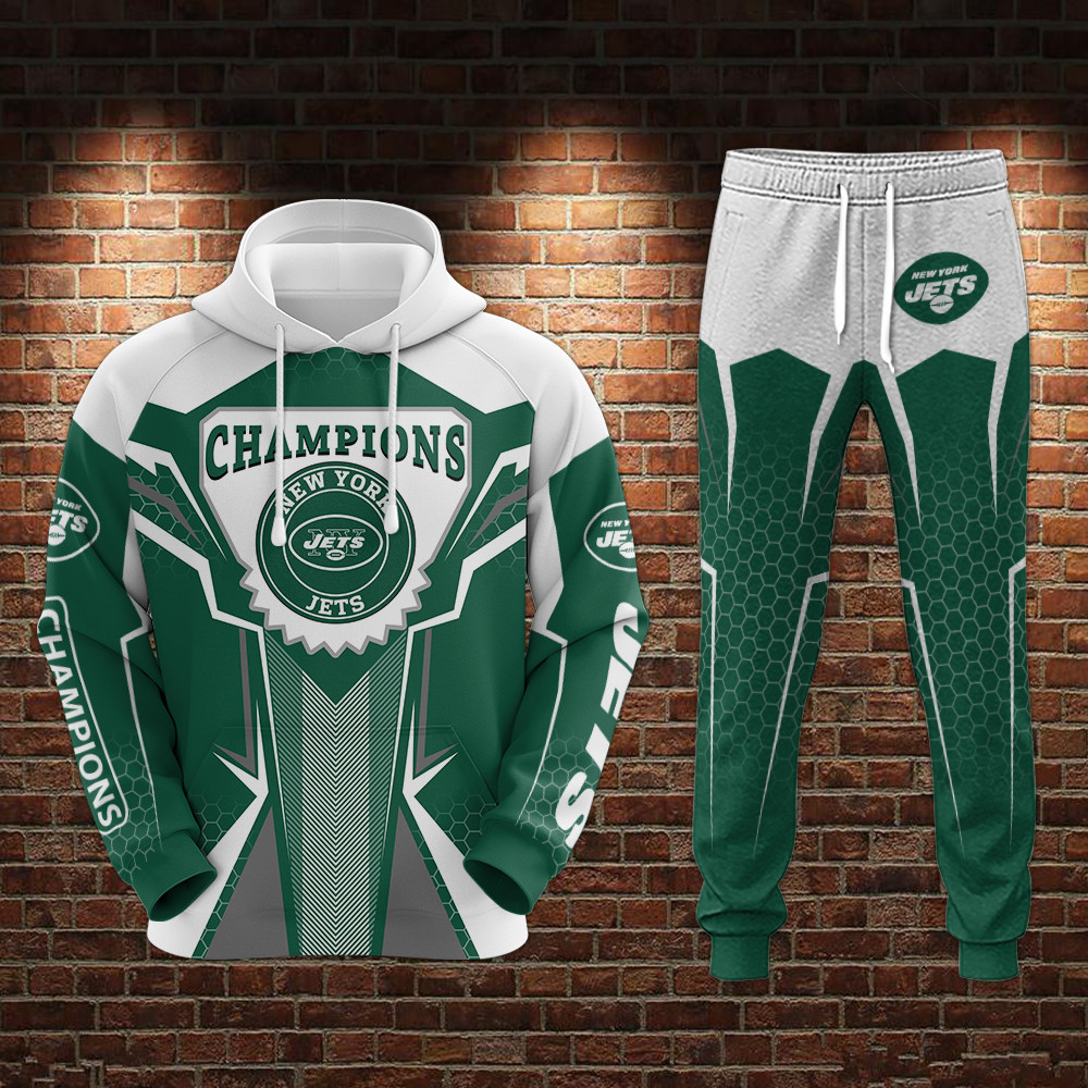 champion new york jets limited hoodie jogger s043 oppe8