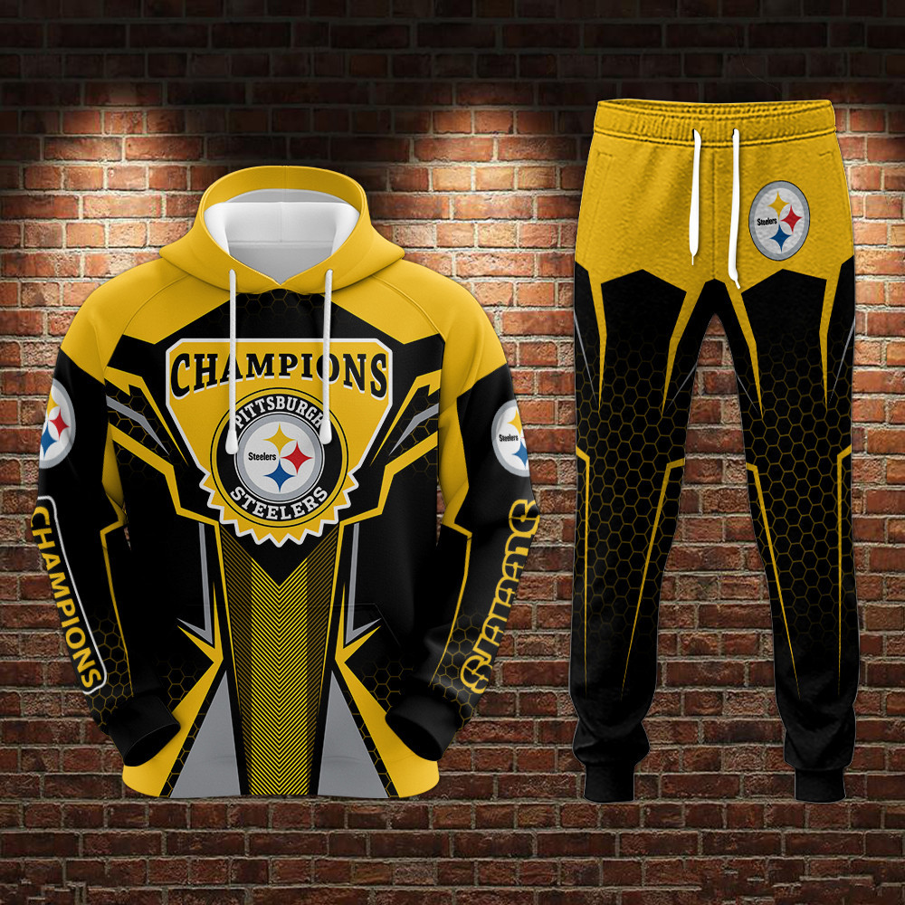 champion pittsburgh steelers limited hoodie jogger 1010 gzrrc