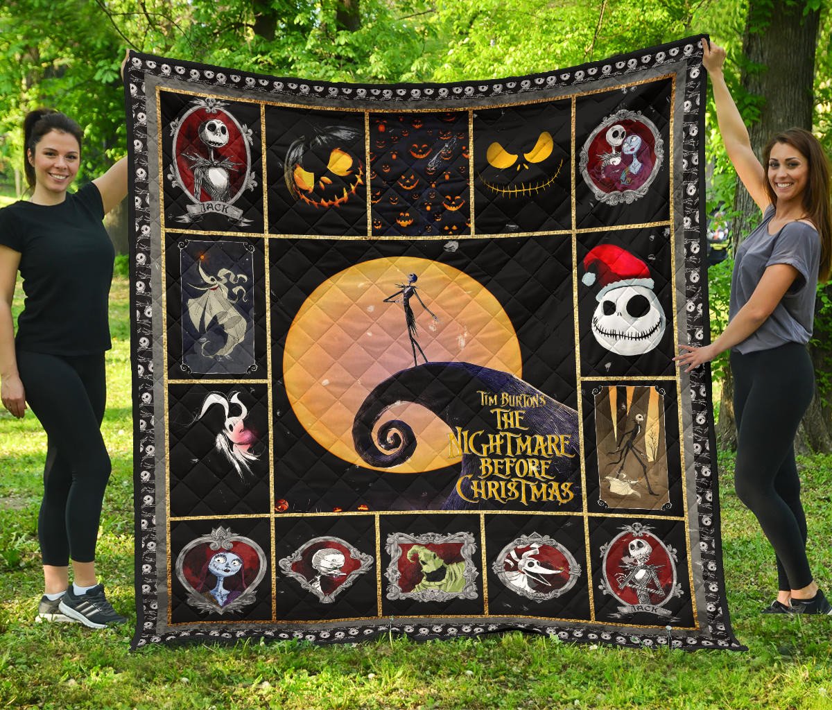 characters in the nightmare before christmas premium quilt blanket cartoon home decor custom for fans duh8i