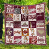 charleston cougars quilt blanket for fans home decor gift