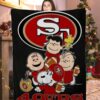 charlie brown family san francisco 49ers blanket ydaht