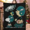 charlie brown snoopy and woodstock philadelphia eagles blanket zxjni