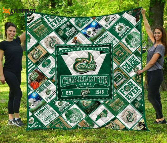 charlotte 49ers 2 quilt blanket for fans home decor gift 1 3