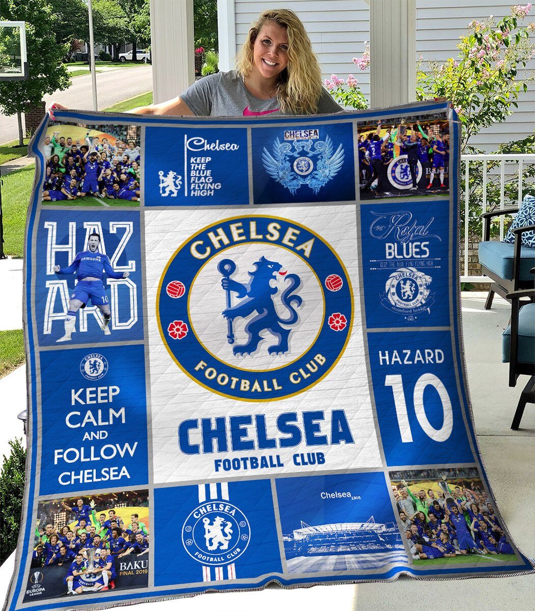 chelsea fc all season plus quilt blanket 4023