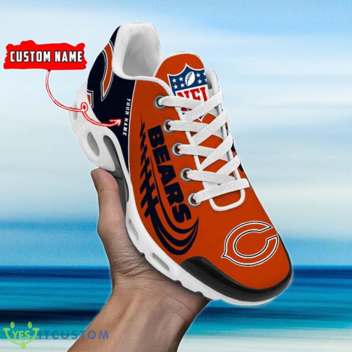 chicago bears custom name air cushion sports shoes