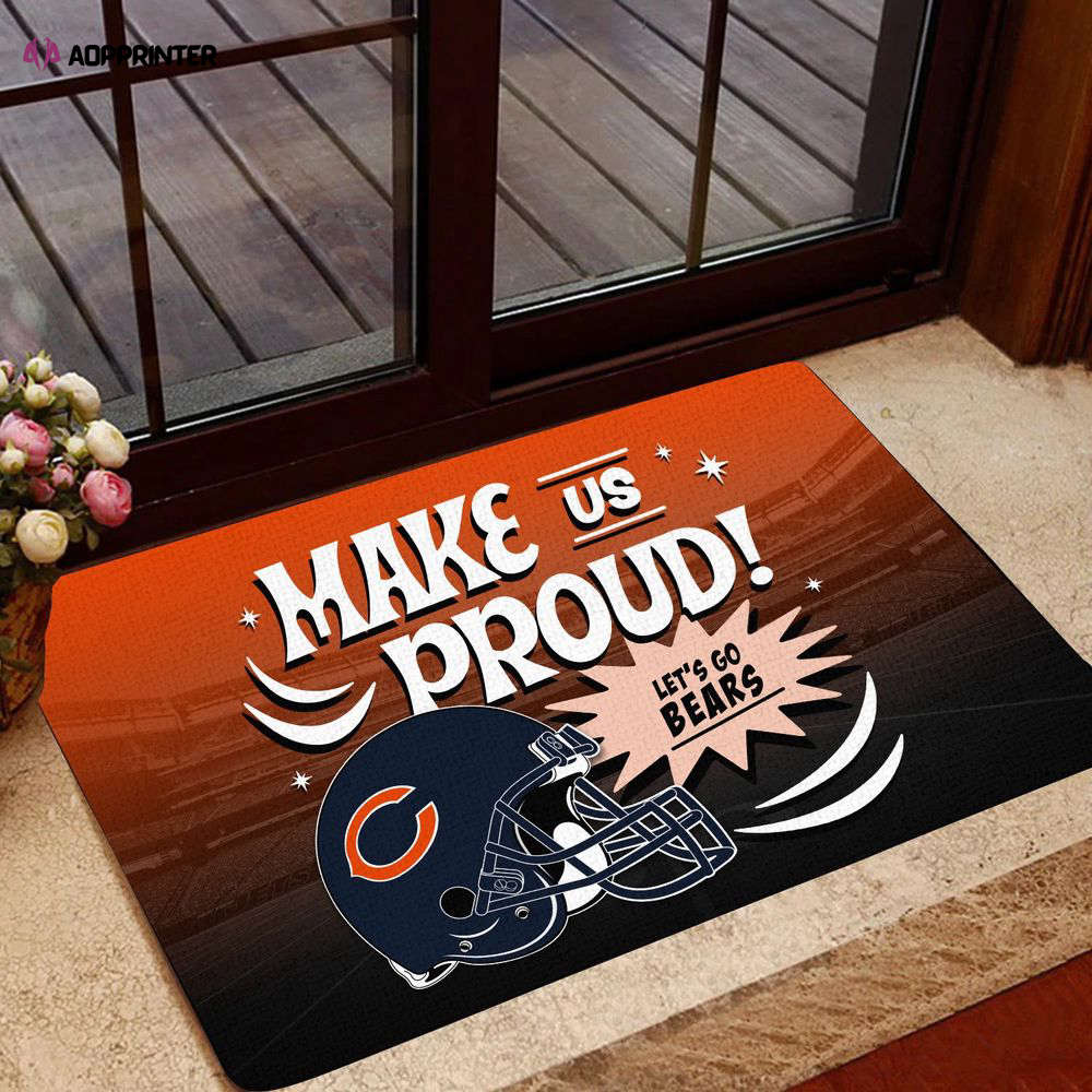 chicago bears doormat gift for home decor