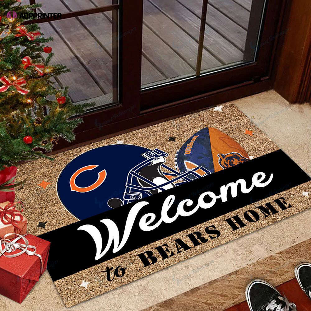 chicago bears doormat gift for home decor 1 2