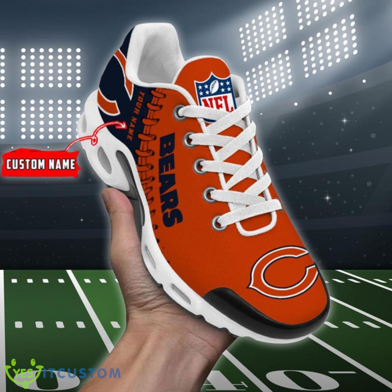 chicago bears nfl air cushion sports shoes custom name for men women