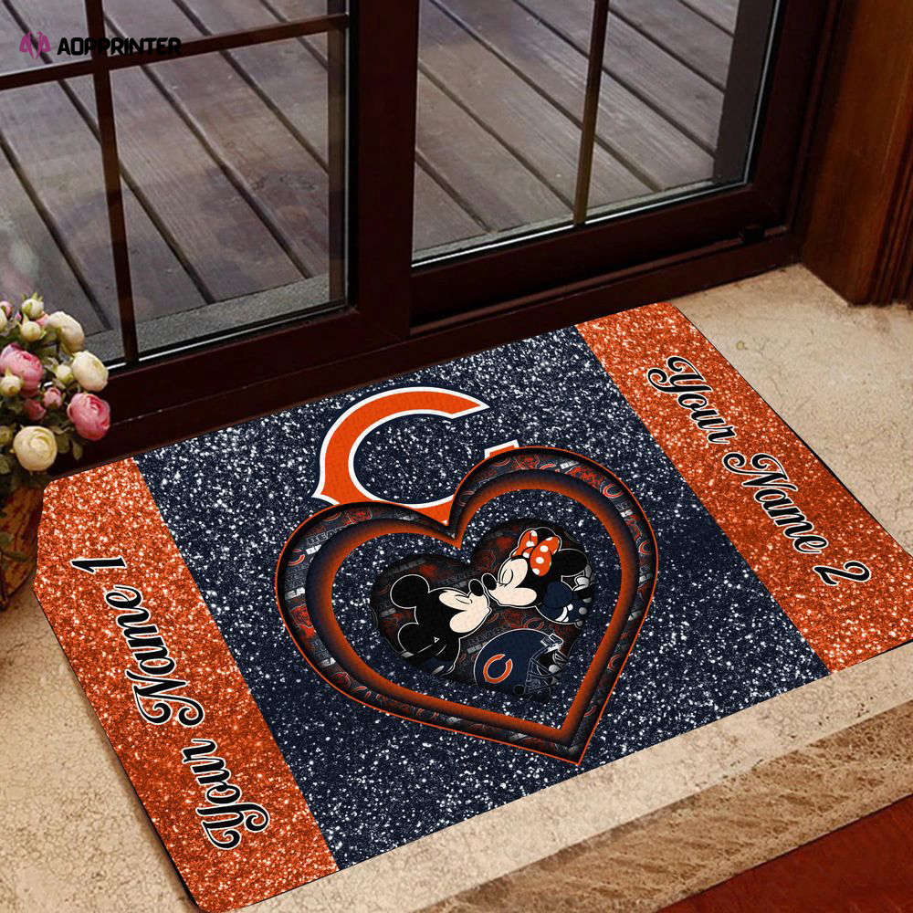 chicago bears personalized doormat gift for home decor