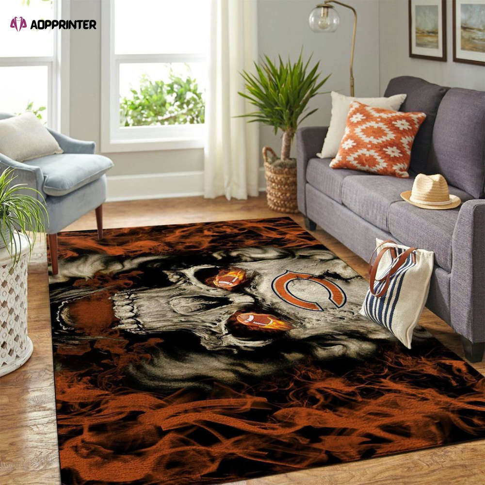 chicago bears rug living room floor decor fan gifts 116