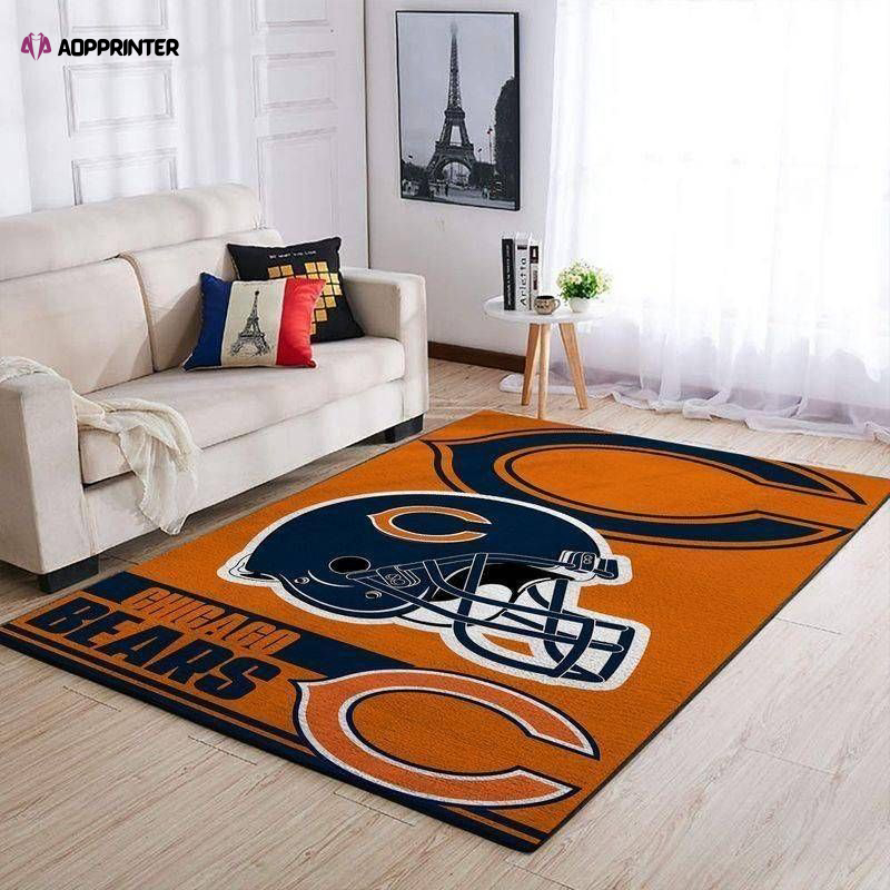 chicago bears rug living room floor decor fan gifts 159