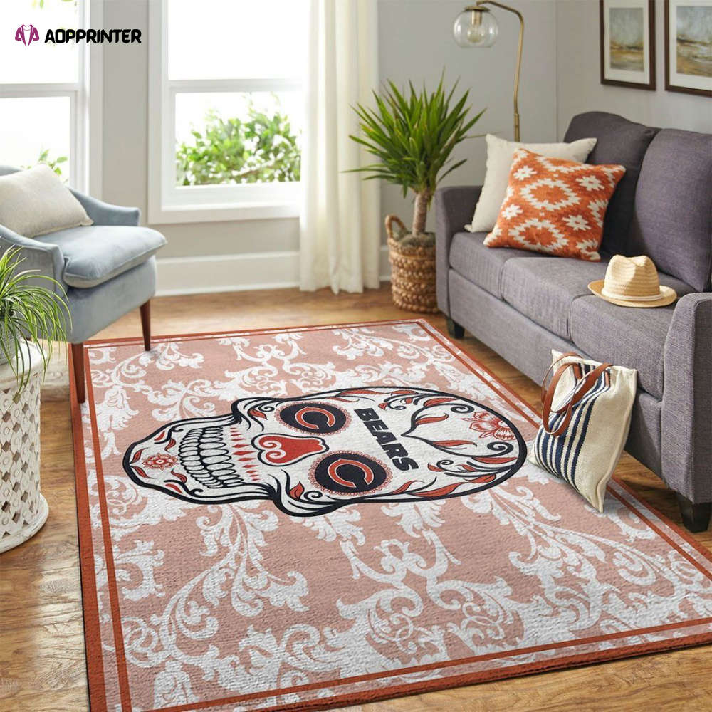 chicago bears rug living room floor decor fan gifts 171