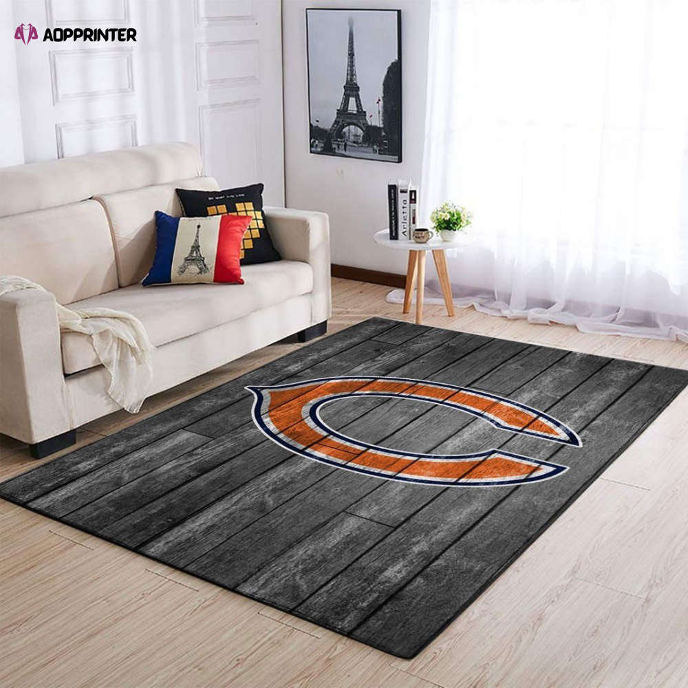 chicago bears rug living room floor decor fan gifts 177