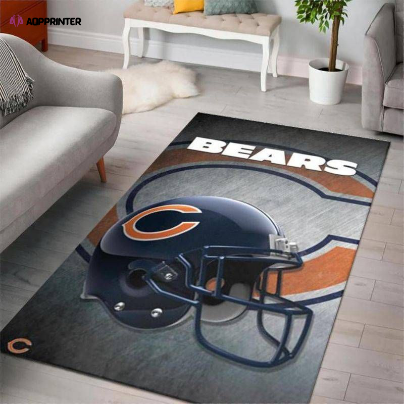 chicago bears rug living room floor decor fan gifts 30