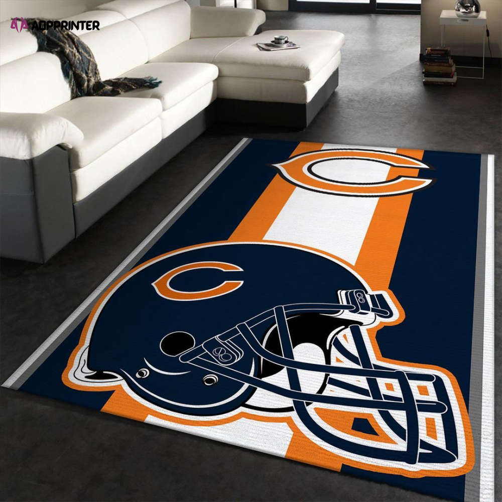 chicago bears rug living room floor decor fan gifts 33