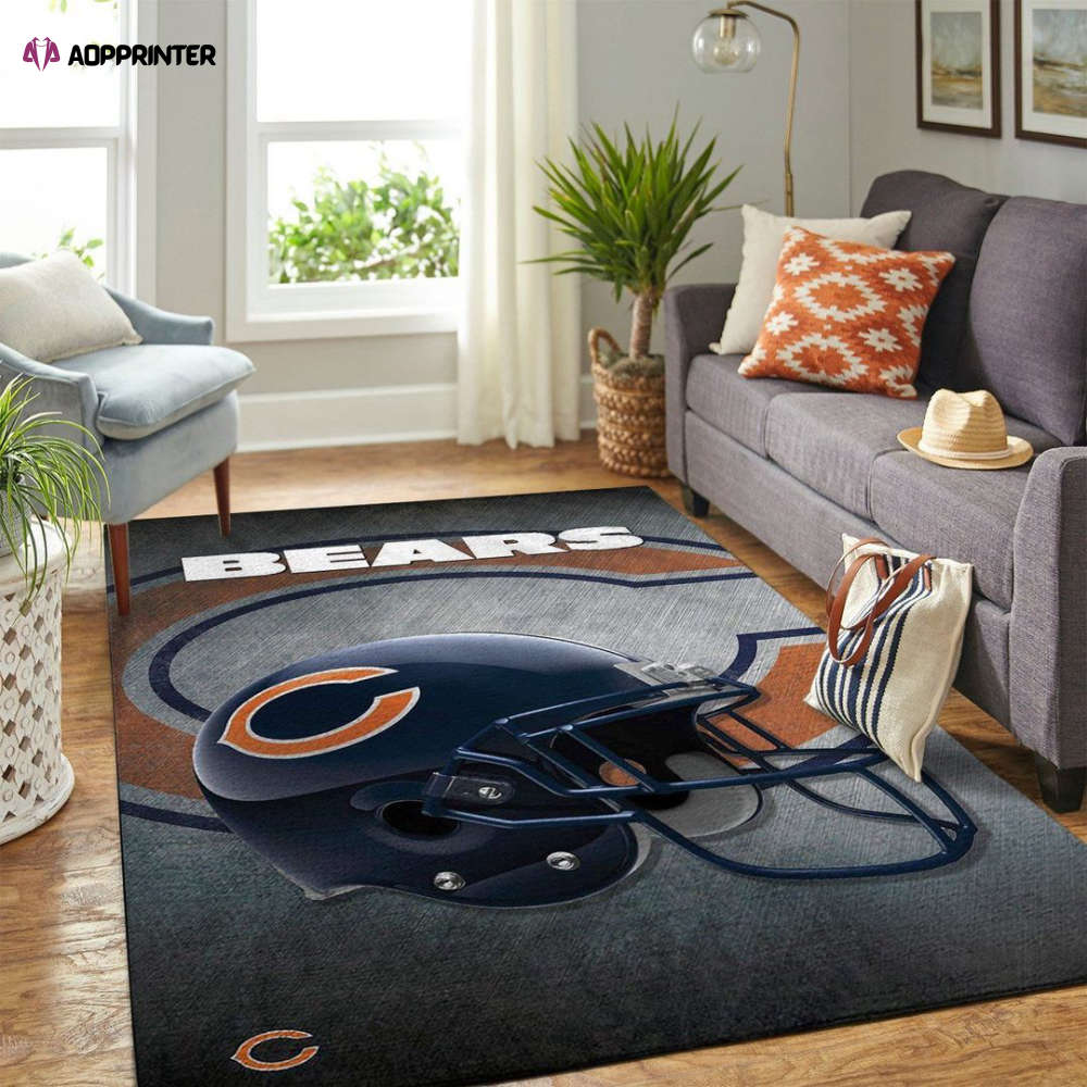 chicago bears rug living room floor decor fan gifts 81