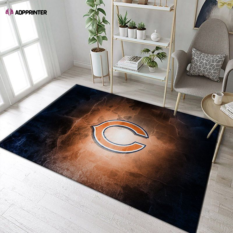 chicago bears rug living room floor decor fan gifts 91