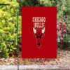 chicago bulls emblem v2 double sided printing garden flag home decor gifts