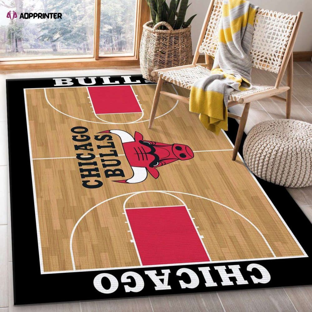 chicago bulls rug living room floor decor fan gifts 23