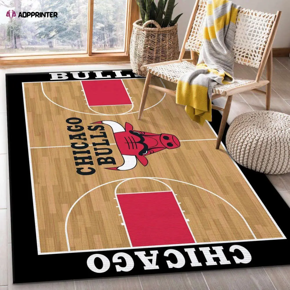 chicago bulls rug living room floor decor fan gifts 23