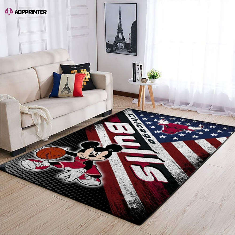 chicago bulls rug living room floor decor fan gifts 26