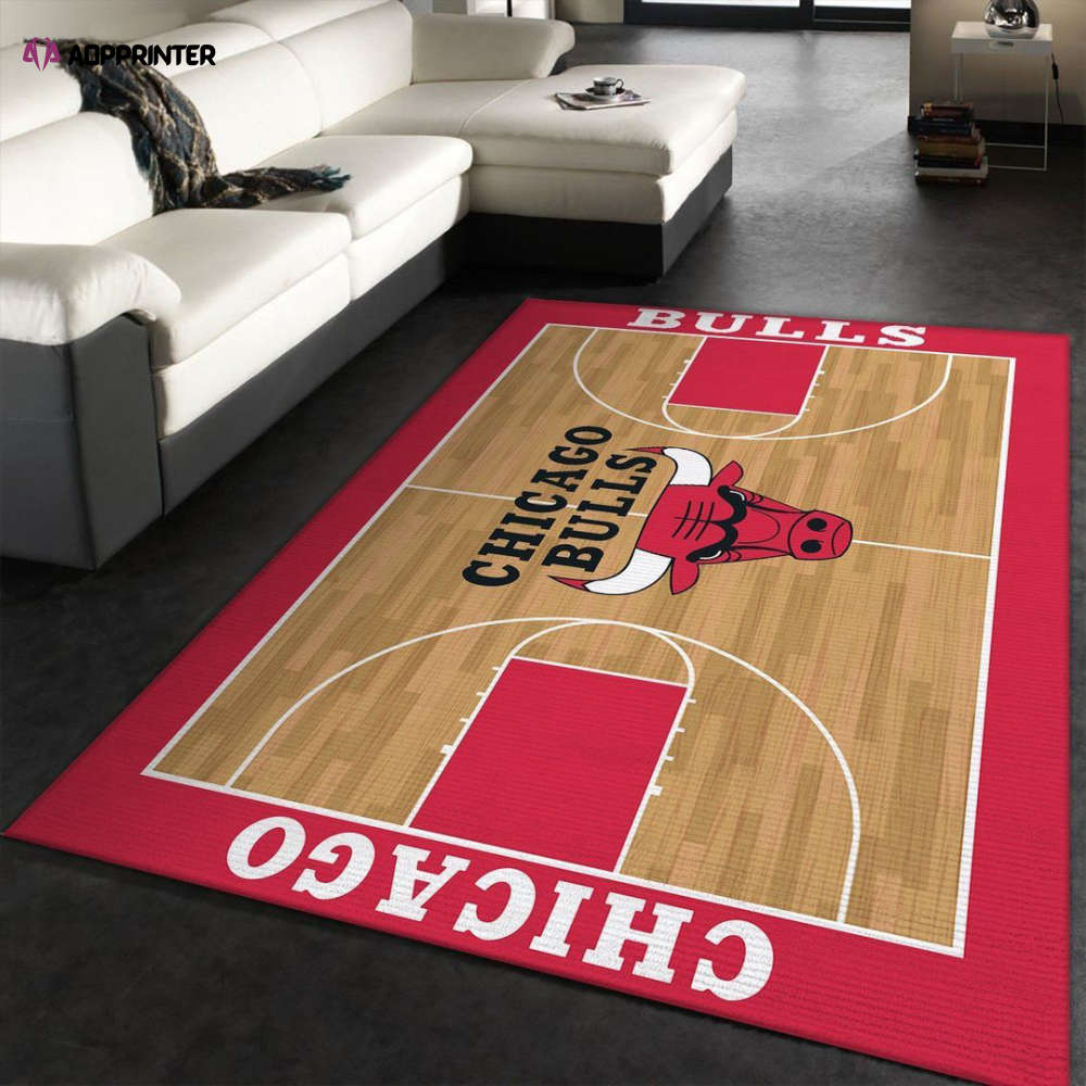 chicago bulls rug living room floor decor fan gifts 48