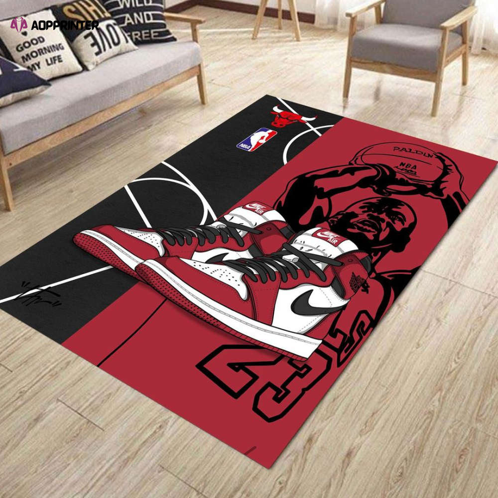 chicago bulls rug living room floor decor fan gifts 61