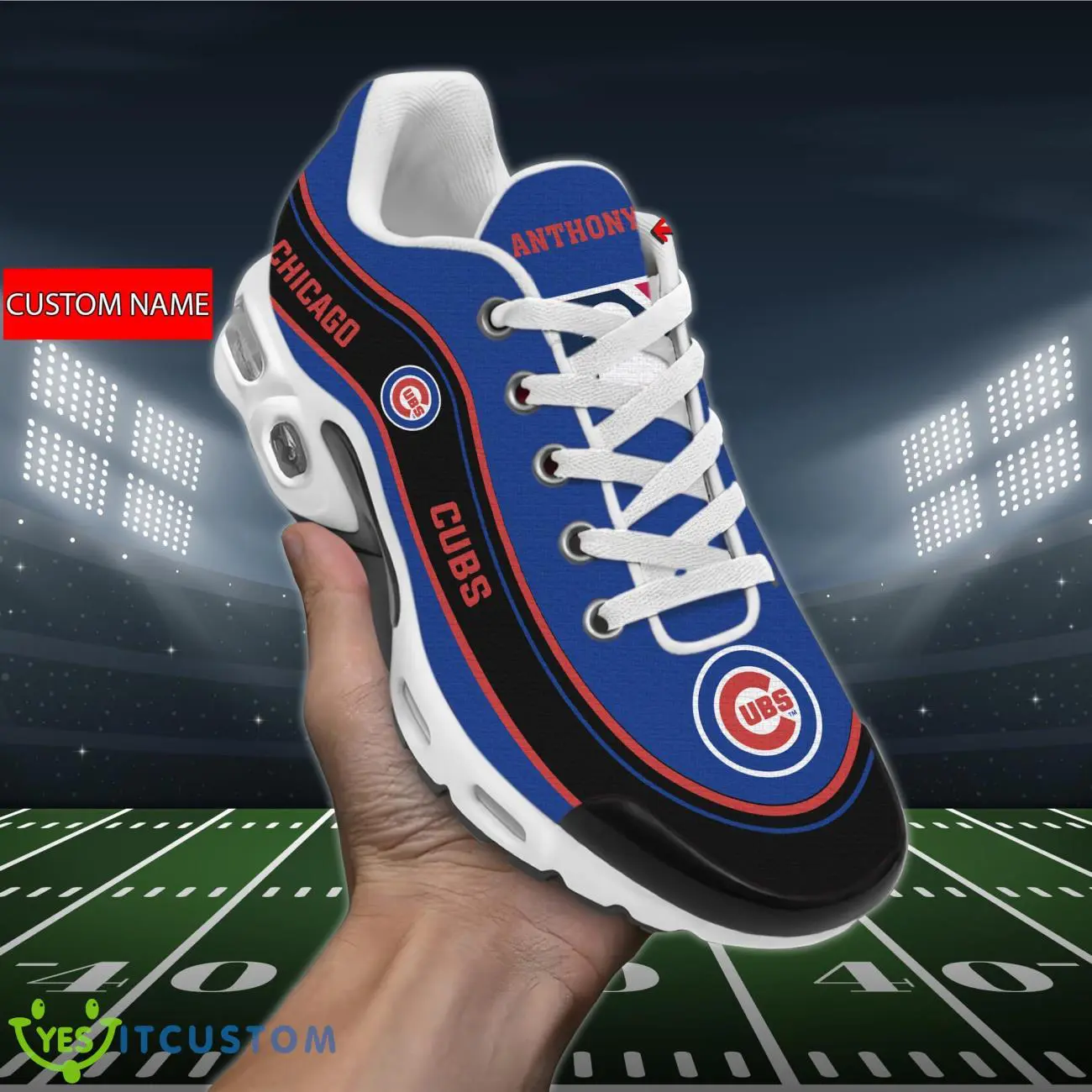 chicago cubs mlb air cushion sports shoes custom name for fans chicago cubs mlb air cushion sports shoes custom name for fans