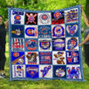 chicago cubs quilt blanket for fans home decor gift