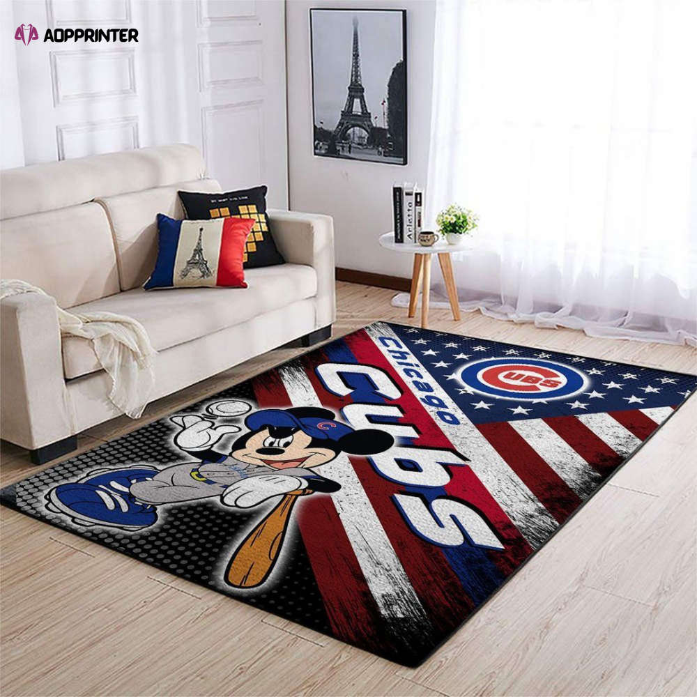 chicago cubs rug living room floor decor fan gifts 24