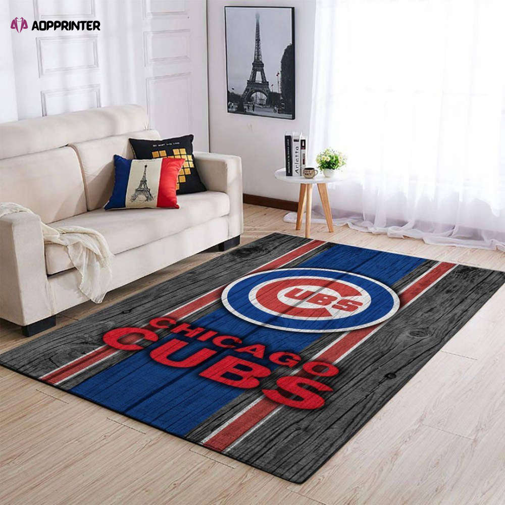 chicago cubs rug living room floor decor fan gifts 30