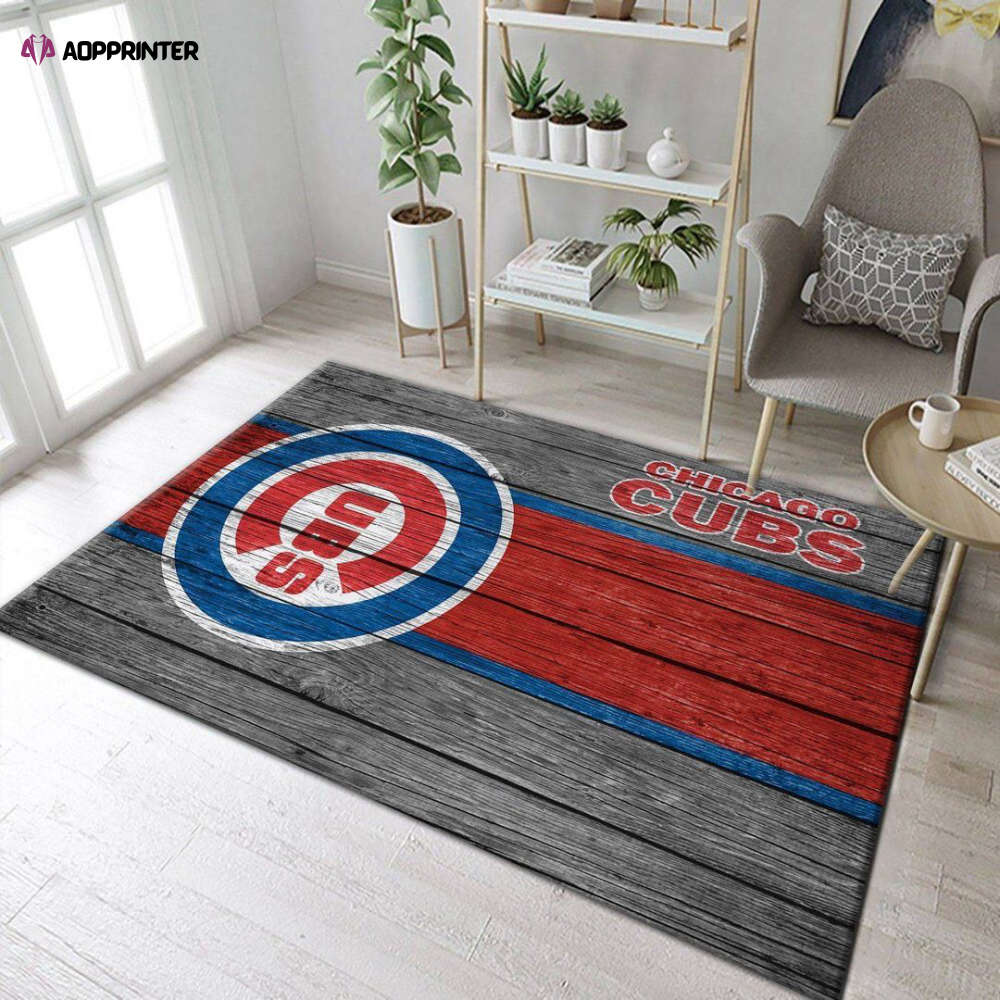 chicago cubs rug living room floor decor fan gifts 39