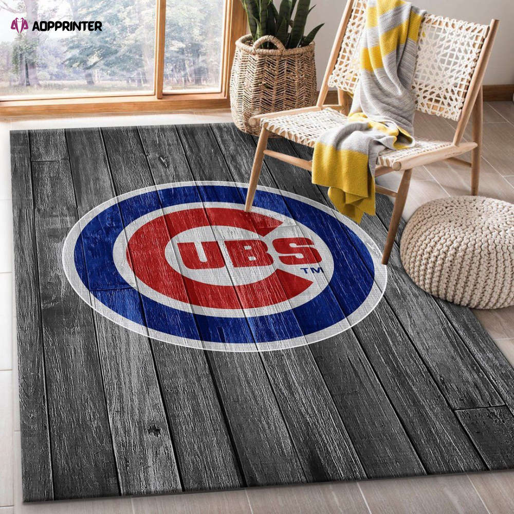 chicago cubs rug living room floor decor fan gifts 45