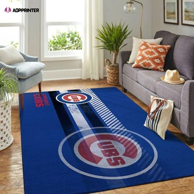 chicago cubs rug living room floor decor fan gifts 72