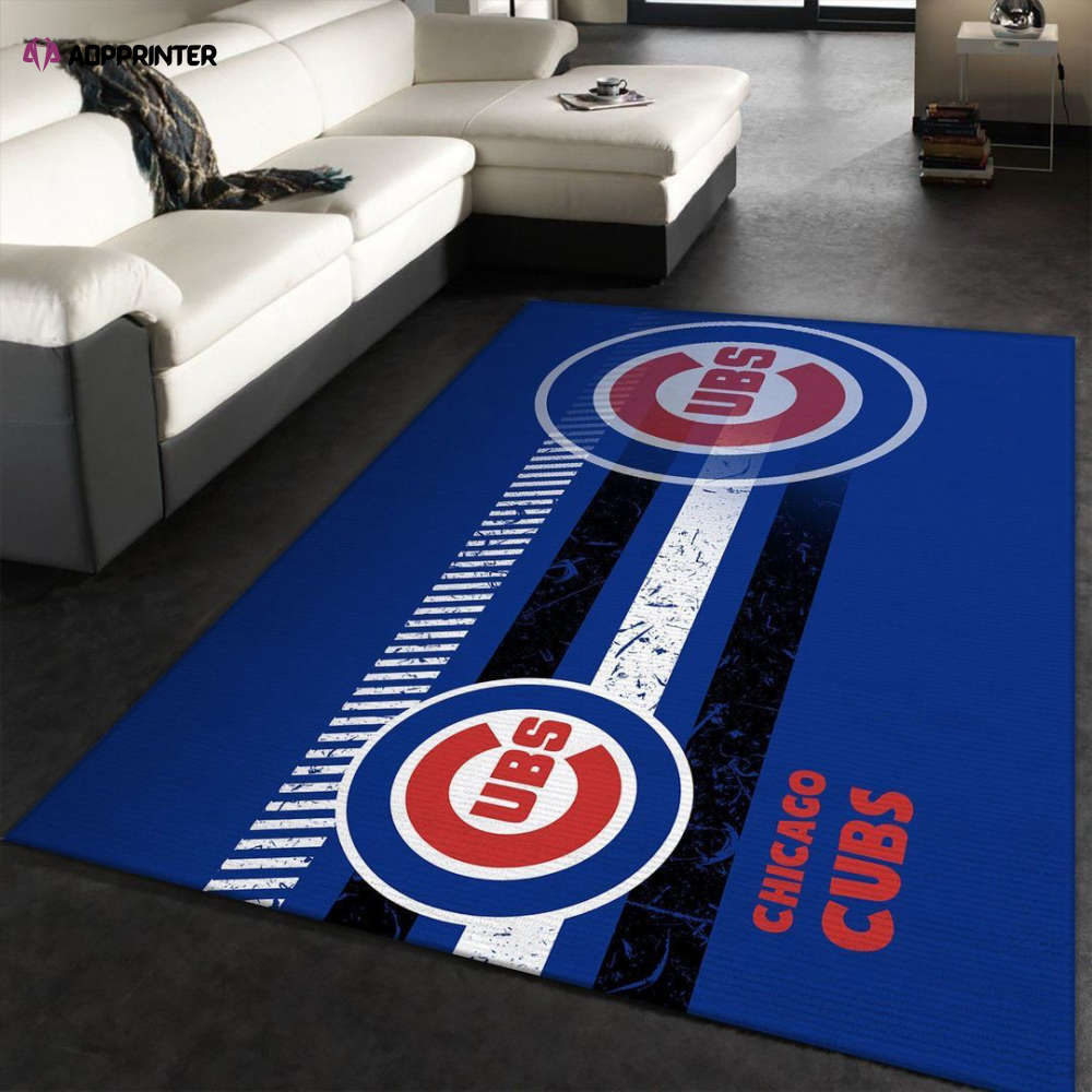 chicago cubs rug living room floor decor fan gifts 9