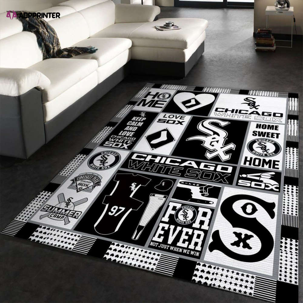 chicago white sox rug living room floor decor fan gifts 20