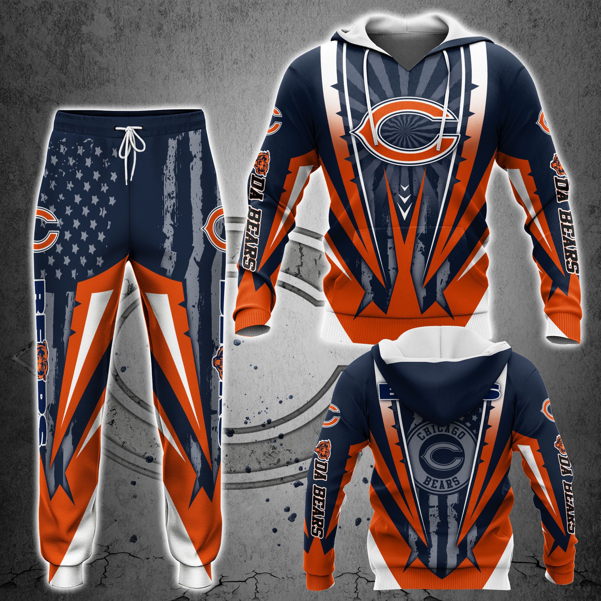chicago bears nfl hoodie and jogger for sports enthusiasts na25472 fmxrrm6bbs