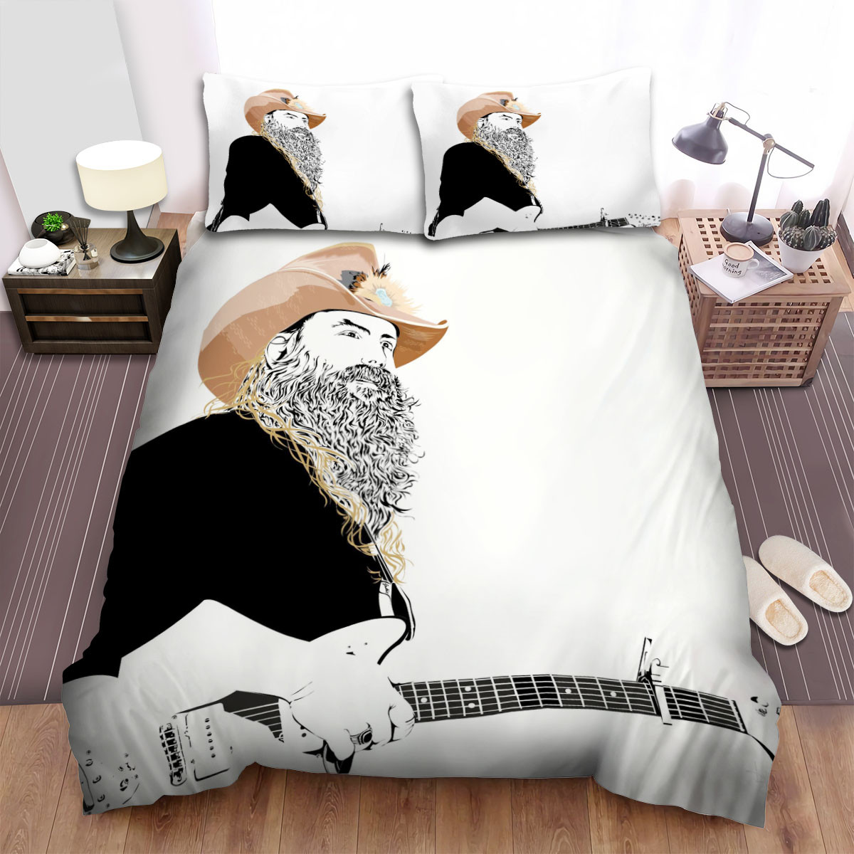 chris stapleton with guitar duvet cover bedroom sets comfortable bedding sets odr23