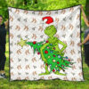 christmas premium quilt grinch steal xmas tree sock patterns quilt blanket ahtuj