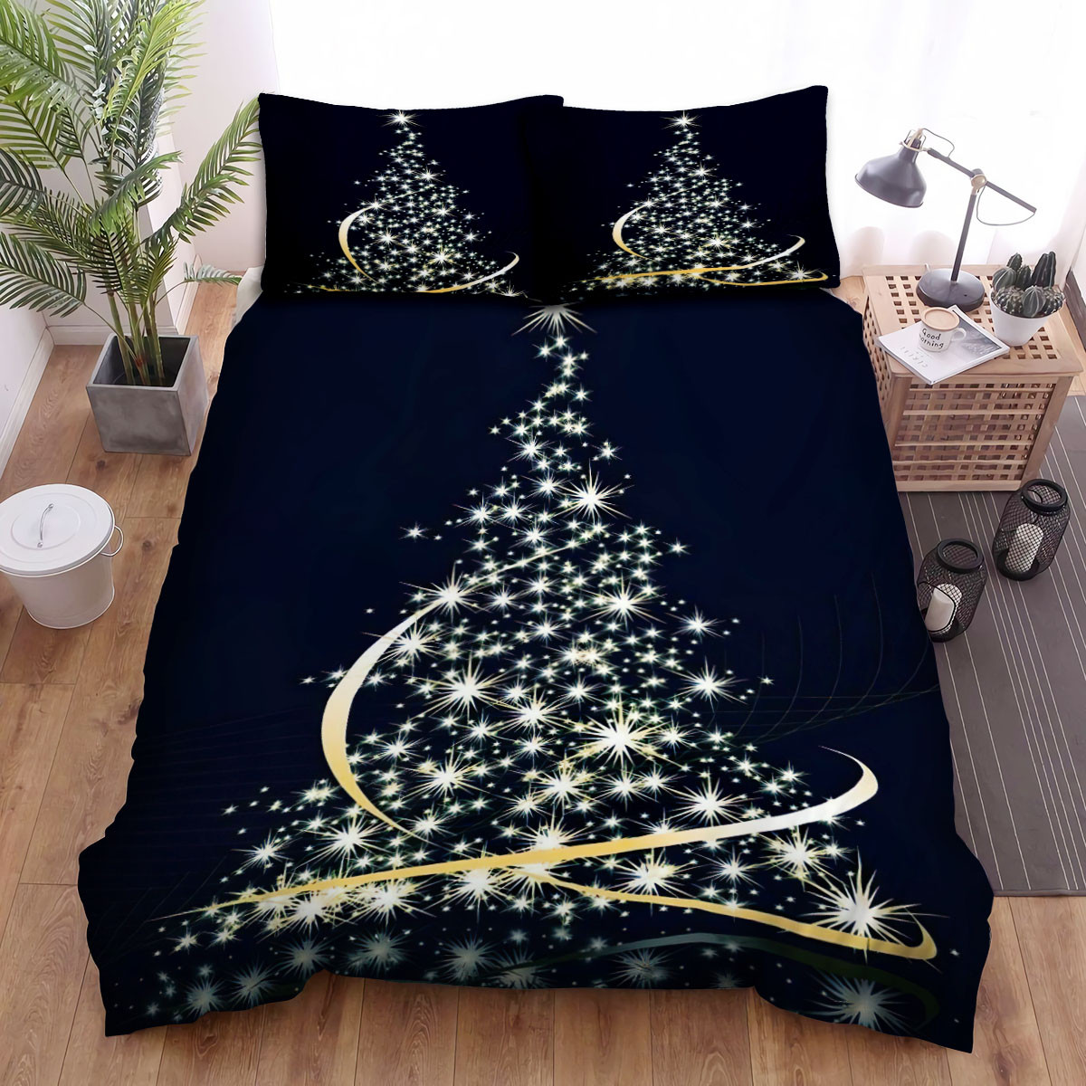 christmas tree of the stars art duvet cover bedroom sets comfortable bedding sets zzvsl