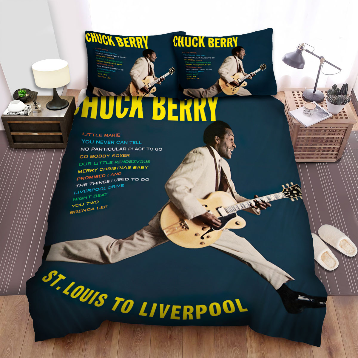 chuck berry bed sheets spread comforter duvet cover bedding sets yigd4