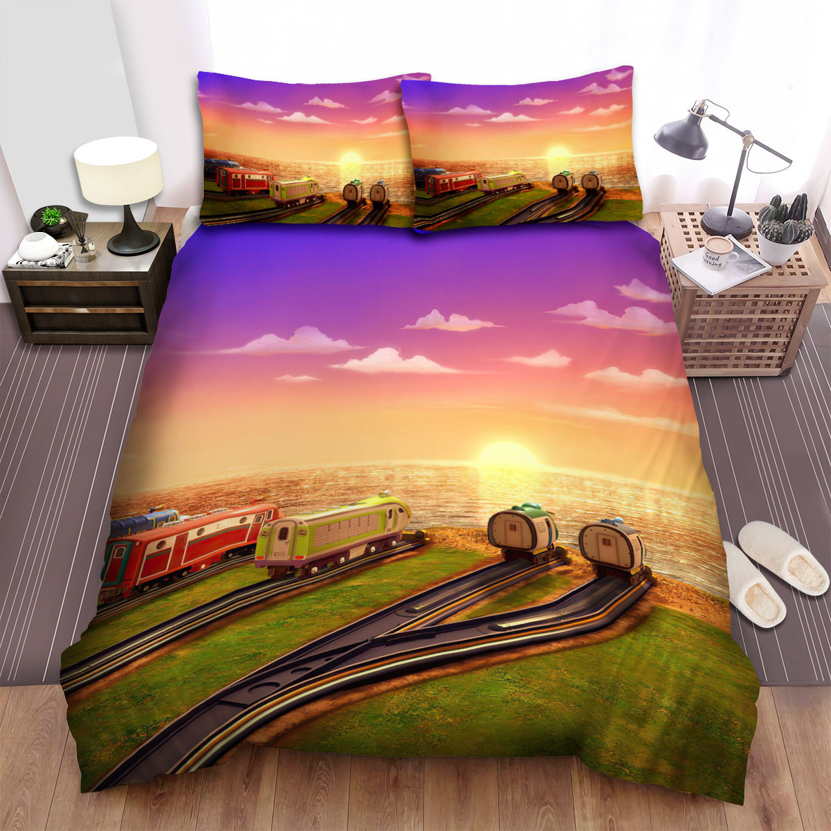 chuggington chuggers at sunset duvet cover bedroom sets comfortable bedding sets 7dbzt