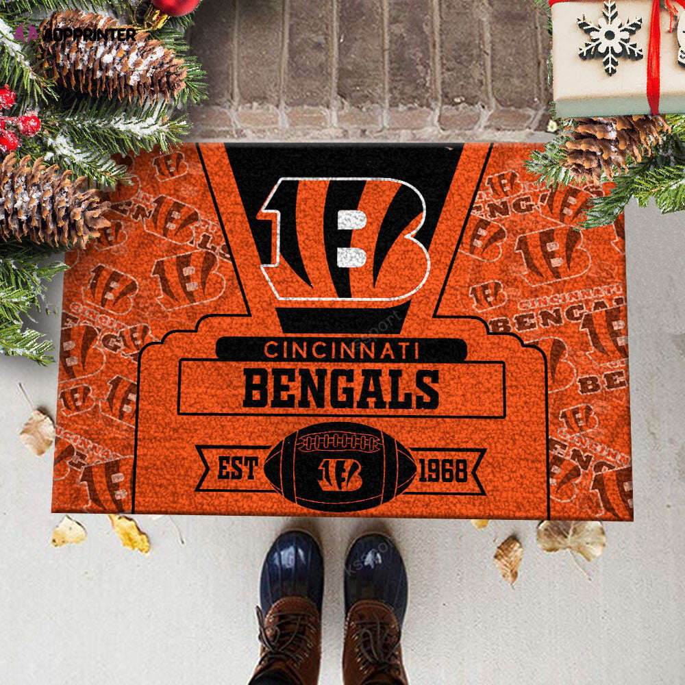 cincinnati bengals doormat best gift for home decor