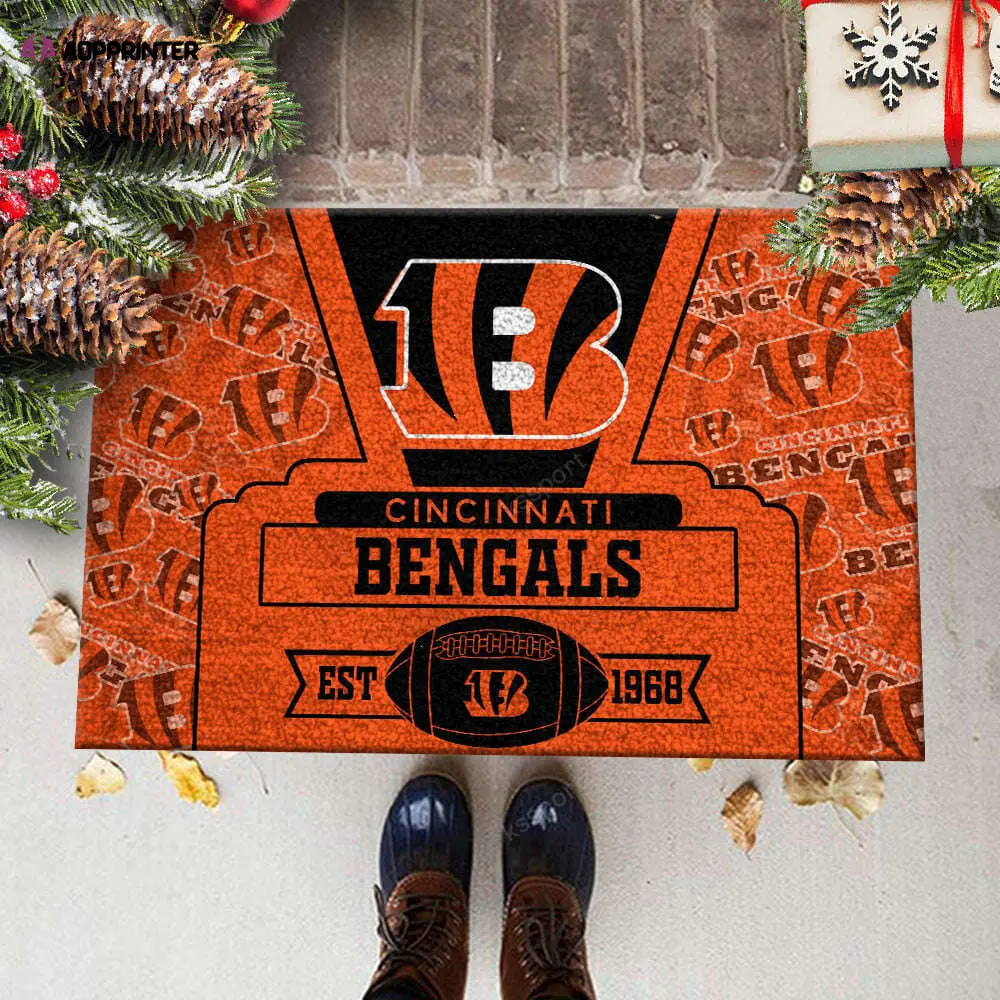 cincinnati bengals doormat best gift for home decor