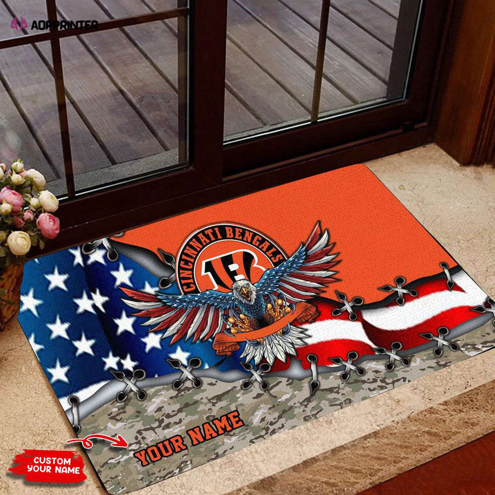 cincinnati bengals personalized doormat best gift for home decor 1 1