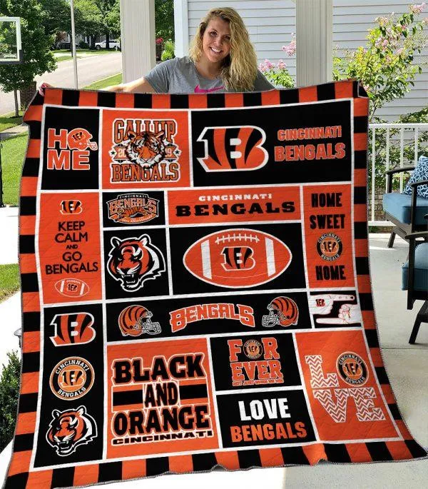 cincinnati bengals premium quilt bg43 sypck