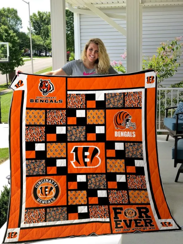 cincinnati bengals premium quilt bg67 f3vrf