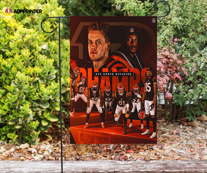 cincinnati bengals team v11 double sided printing garden flag home decor gifts